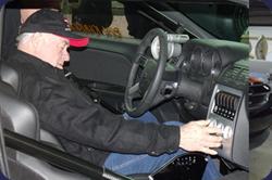 Roy Johnson trys out the Precision Performance Products Shifter in his new car